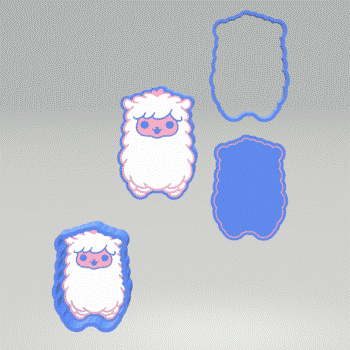 Alpaca Bath Bomb Mold STL File - for 3D printing - FILE ONLY - The Crafts and Glitter Shop