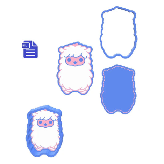 Alpaca Bath Bomb Mold STL File - for 3D printing - FILE ONLY - The Crafts and Glitter Shop