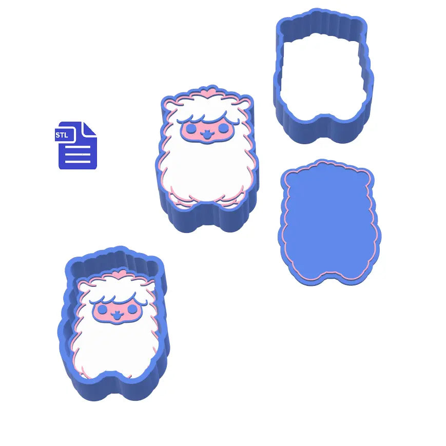 Alpaca Bath Bomb Mold STL File - for 3D printing - FILE ONLY - The Crafts and Glitter Shop