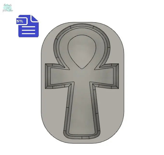 Ankh Bath Bomb Mold STL File - for 3D printing - FILE ONLY - Bath Bomb Mould - Shower Steamer Mold - The Crafts and Glitter Shop