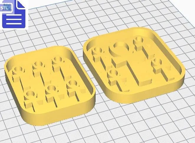 Ankh Mold Tray STL File - for 3D printing - FILE ONLY - with tray to make silicone molds - diy freshies mold - The Crafts and Glitter Shop