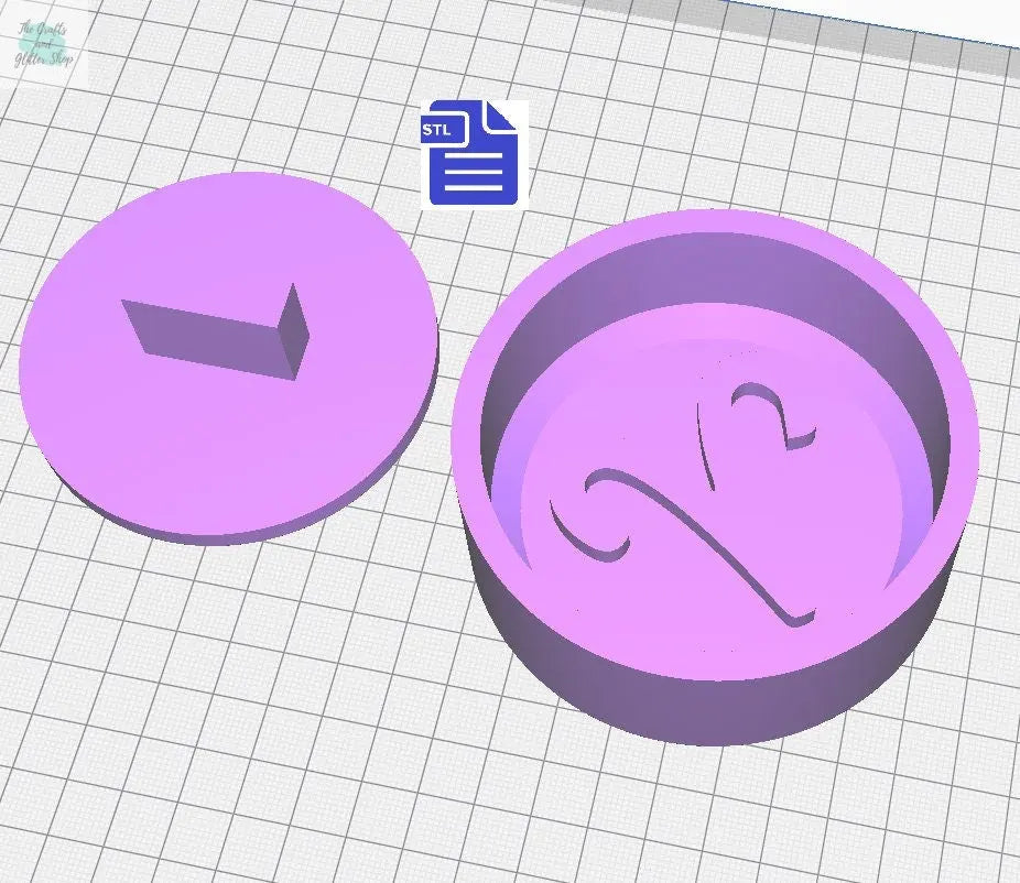 Aries Bath Bomb Press STL File - for 3D printing - FILE ONLY - print your own mold to make bath bombs Shower Steamer