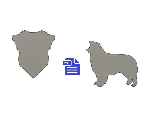 Australian Shepherd STL File - for 3D printing - FILE ONLY - The Crafts and Glitter Shop