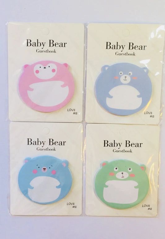 Baby Bear Sticky Notes Pad The Crafts and Glitter Shop