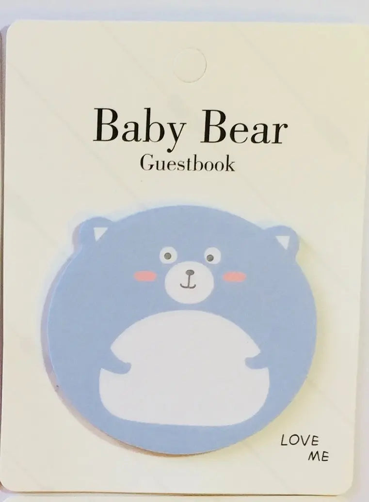Baby Bear Sticky Notes Pad The Crafts and Glitter Shop