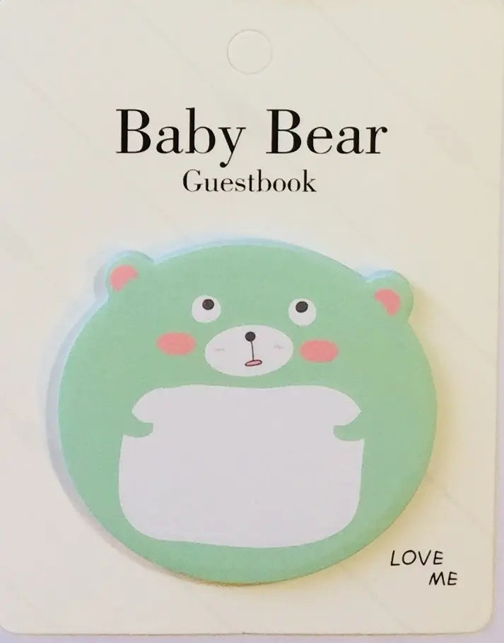 Baby Bear Sticky Notes Pad The Crafts and Glitter Shop
