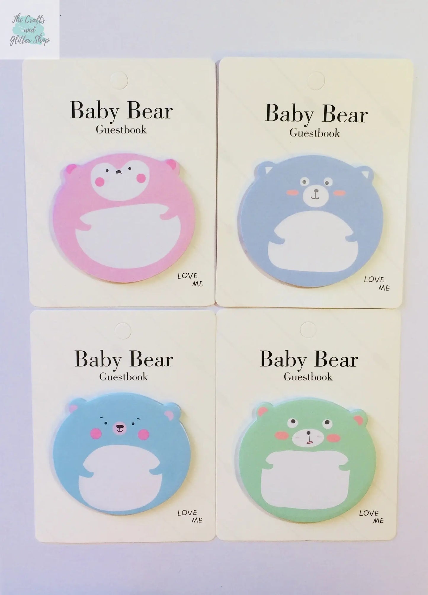 Baby Bear Sticky Notes Pad The Crafts and Glitter Shop
