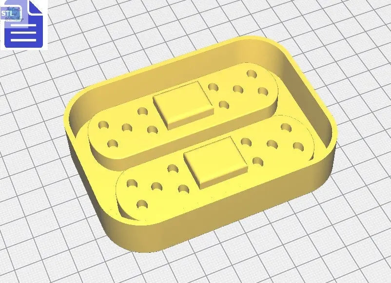 Bandage Mold Tray STL File - for 3D printing - FILE ONLY - with tray to make silicone molds - diy freshies mold - The Crafts and Glitter Shop