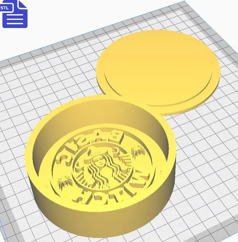 Basic Witch Bar Bath Bomb Mold STL File