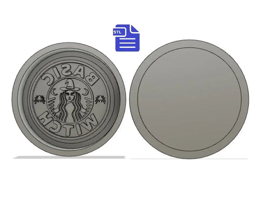 Basic Witch Bar Bath Bomb Mold STL File - for 3D printing - FILE ONLY - Bath Bomb Press Mould Shower Steamer - The Crafts and Glitter Shop