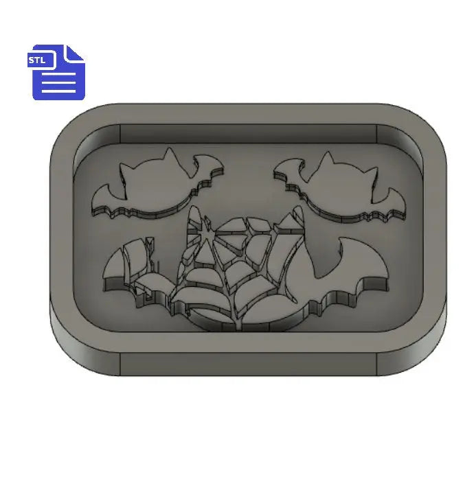 Bat STL File - for 3D printing - FILE ONLY - includes tray to make your own silicone mold - diy freshies mold - The Crafts and Glitter Shop