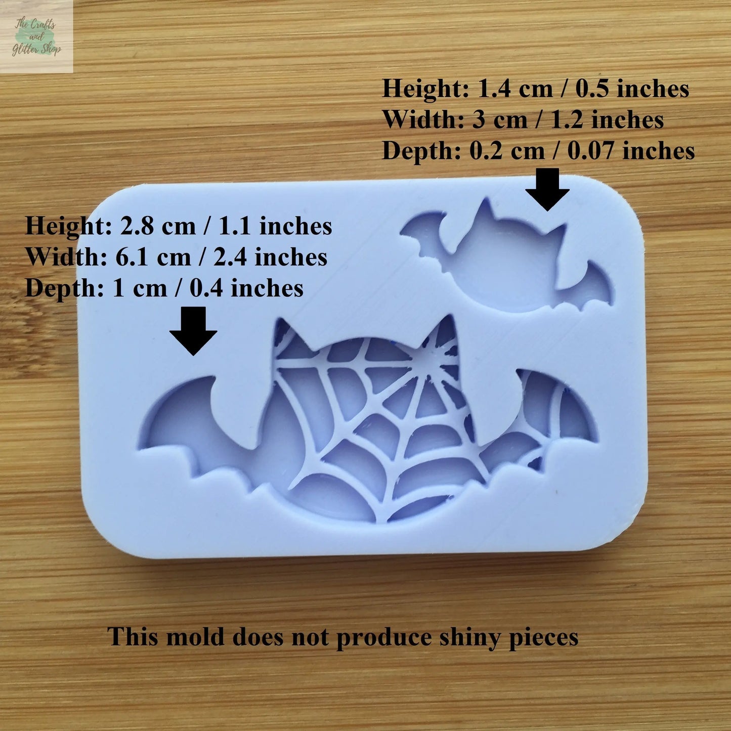 Bat Silhouette Silicone Mold The Crafts and Glitter Shop