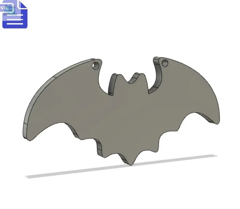 Bat Wall Hanging STL File - for 3D printing - FILE ONLY - Halloween Home Decoration - Vampire bat with holes - The Crafts and Glitter Shop