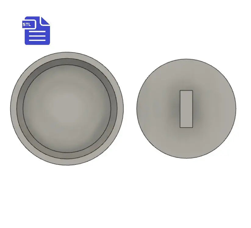 Bath Bomb Press STL File - for 3D printing - FILE ONLY - Print your own mold to make bath bombs Shower Steamer