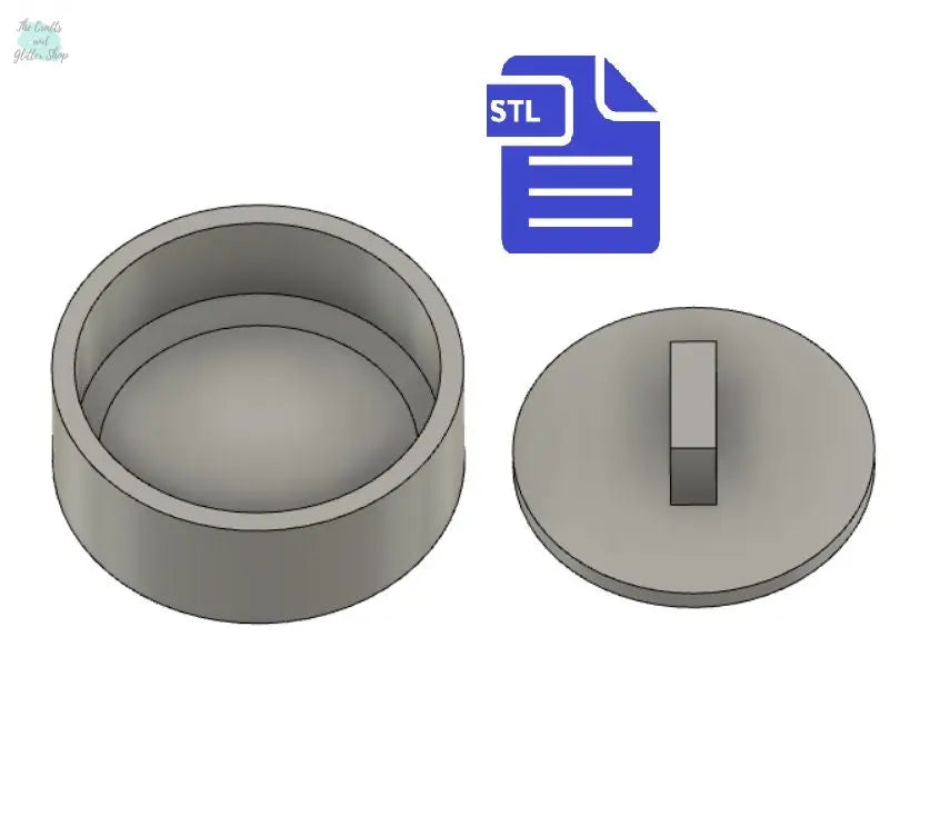 Bath Bomb Press STL File - for 3D printing - FILE ONLY - Print your own mold to make bath bombs Shower Steamer - The Crafts and Glitter Shop