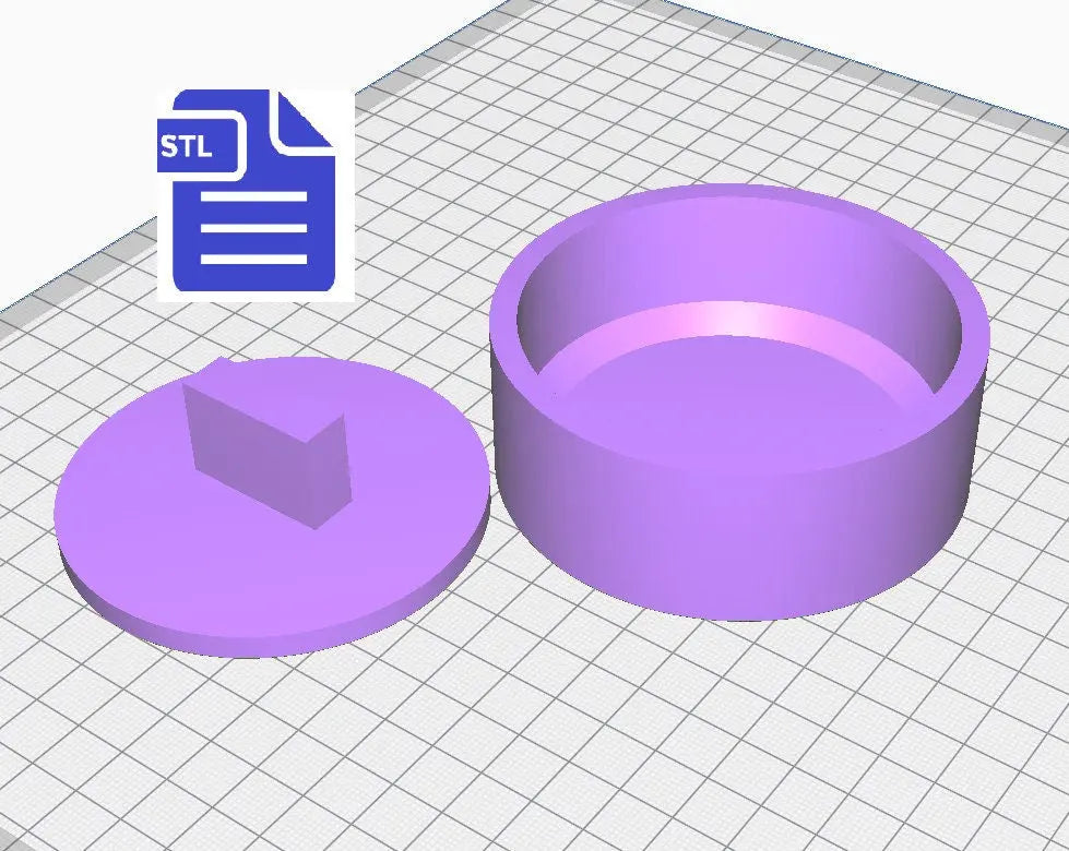 Bath Bomb Press STL File - for 3D printing - FILE ONLY - Print your own mold to make bath bombs Shower Steamer