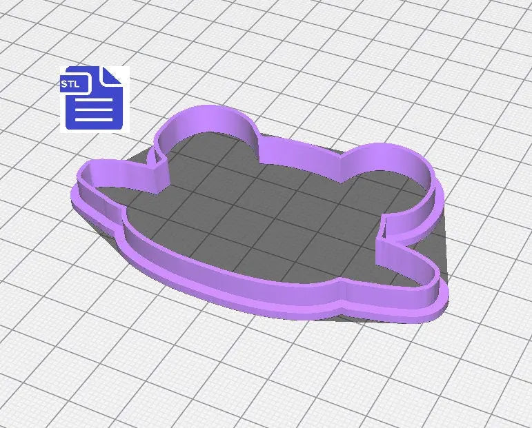 Bear Planet Cookie Cutter STL File