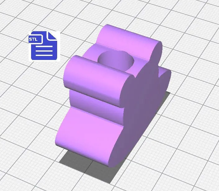 Bear UFO spaceship Straw Topper STL File