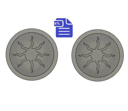 Bohemian Sun Bath Bomb Mold STL File - for 3D printing - FILE ONLY - Boho Bath Bomb Mold - Shower Steamer - The Crafts and Glitter Shop