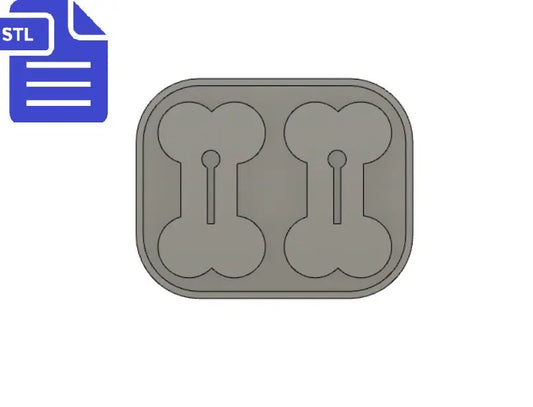 Bone Dog Poop Holder STL File - for 3D printing - FILE ONLY - for silicone mold making - diy freshies mold - The Crafts and Glitter Shop