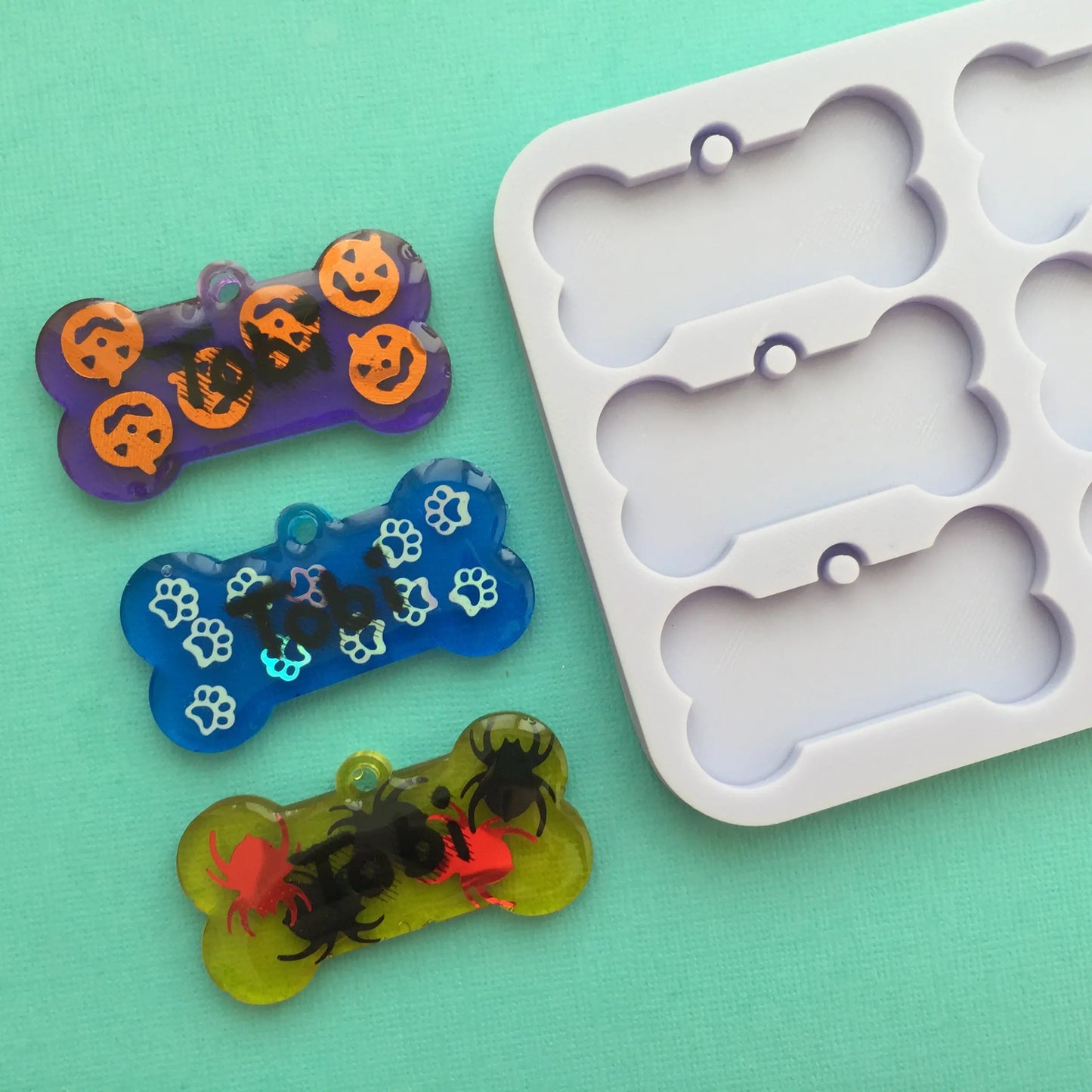 Bones with hoop Silicone Mold