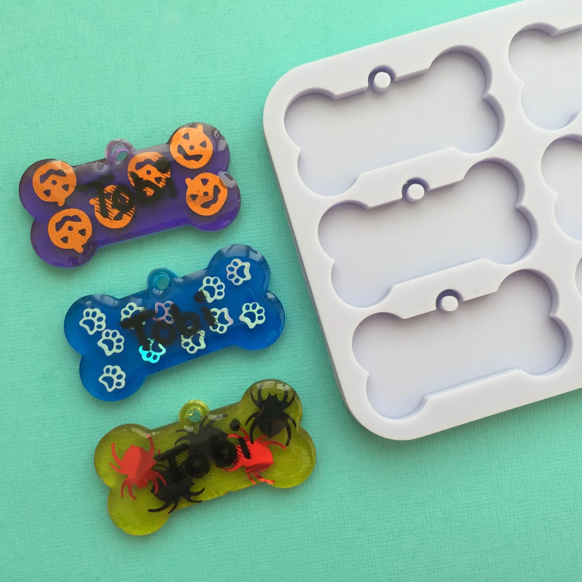 Bones with hoop Silicone Mold