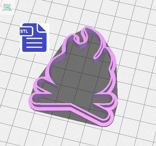 Bonfire Cookie Cutter STL File - for 3D printing - FILE ONLY - Instant Digital Download - The Crafts and Glitter Shop