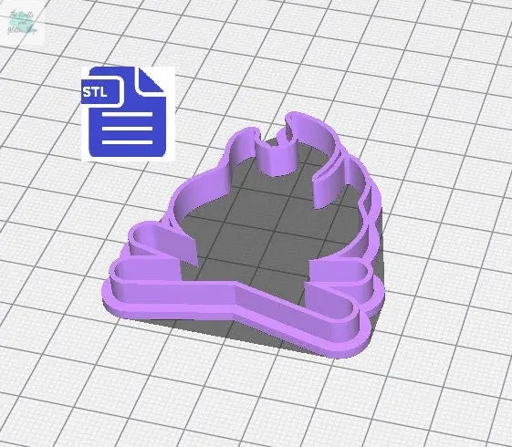 Bonfire Cookie Cutter STL File - for 3D printing - FILE ONLY - Instant Digital Download - The Crafts and Glitter Shop