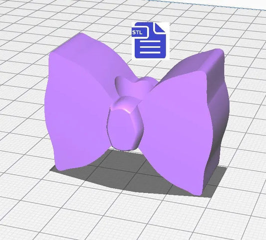 Bow Straw Topper STL File - for 3D printing - FILE ONLY - Instant Digital Download - The Crafts and Glitter Shop