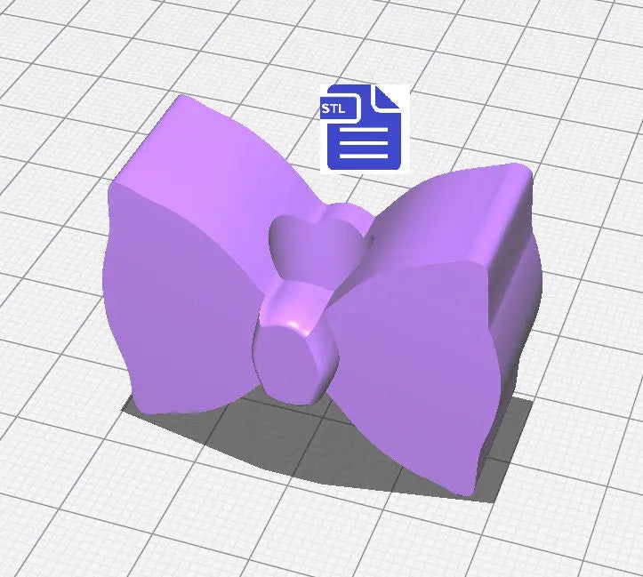 Bow Straw Topper STL File - for 3D printing - FILE ONLY - Instant Digital Download - The Crafts and Glitter Shop