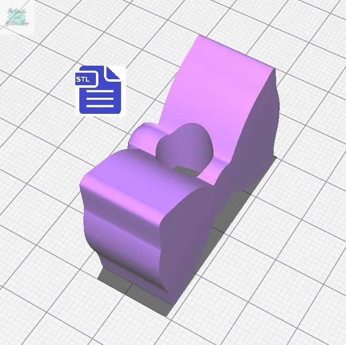 Bow Straw Topper STL File - for 3D printing - FILE ONLY - Instant Digital Download - The Crafts and Glitter Shop