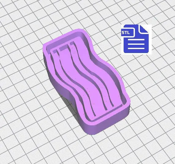 Breakfast Set with Mold Housing STL File - for 3D printing - FILE ONLY - diy freshies mold - The Crafts and Glitter Shop