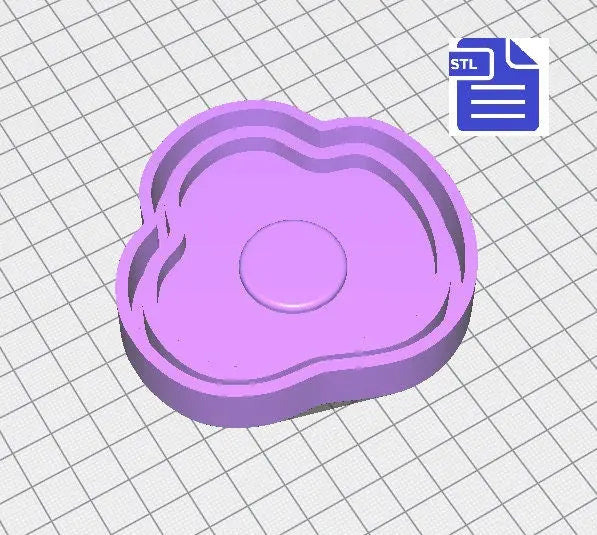 Breakfast Set with Mold Housing STL File - for 3D printing - FILE ONLY - diy freshies mold - The Crafts and Glitter Shop