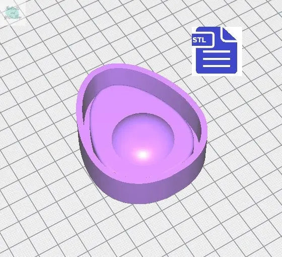 Breakfast Set with Mold Housing STL File - for 3D printing - FILE ONLY - diy freshies mold - The Crafts and Glitter Shop