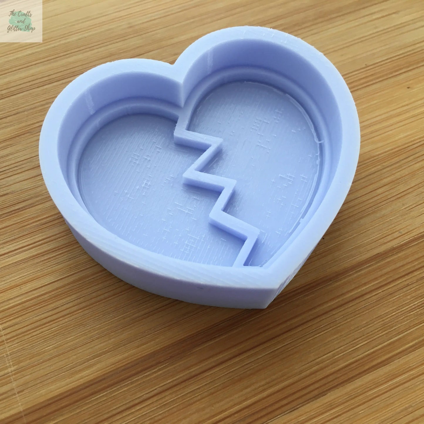 Broken Heart Silicone Mold - The Crafts and Glitter Shop
