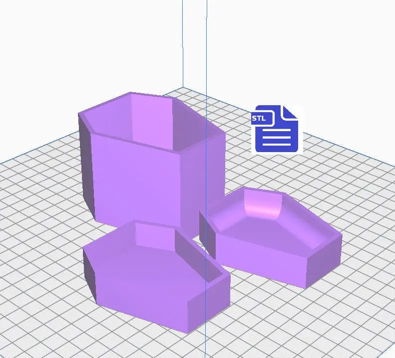 Bubble Coffin Bath Bomb Press Mold STL File - for 3D printing - FILE ONLY - 3 piece hand press bath bomb mold - shower steamer bar mould