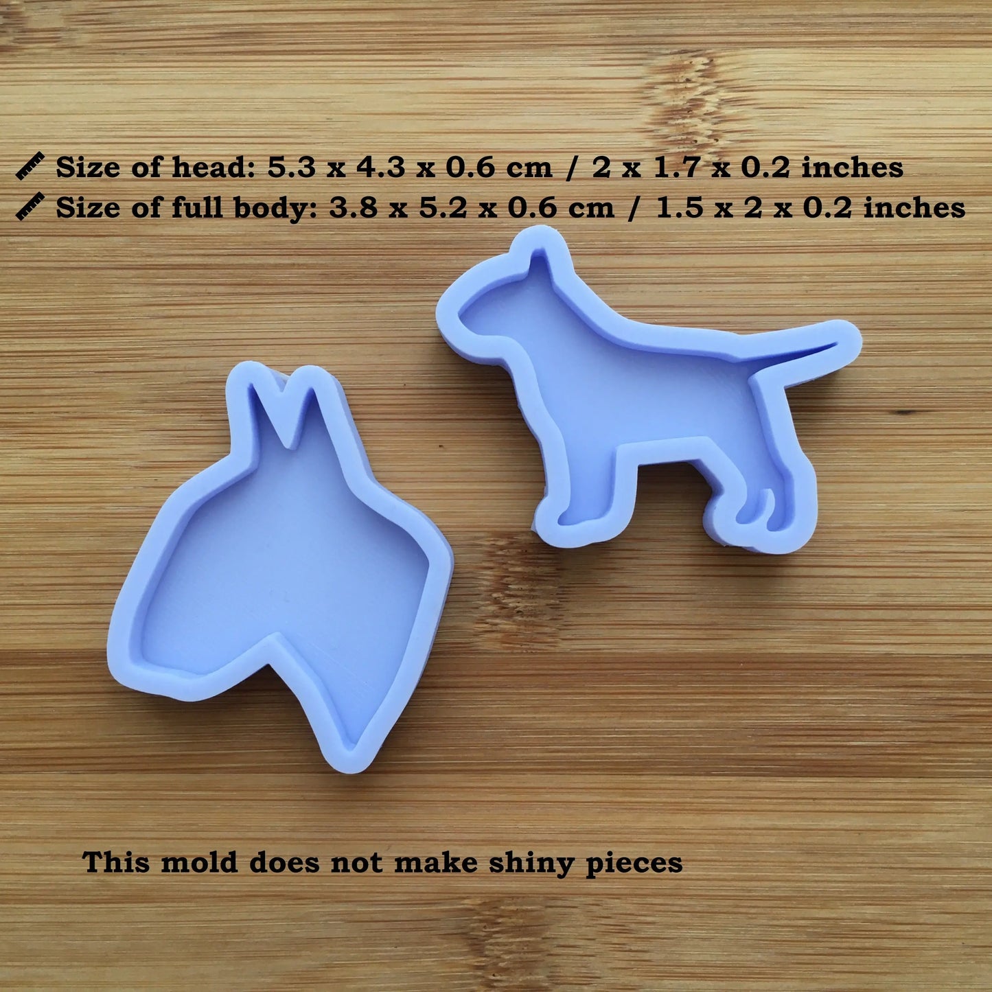 Bull Terrier Silicone Mold - The Crafts and Glitter Shop