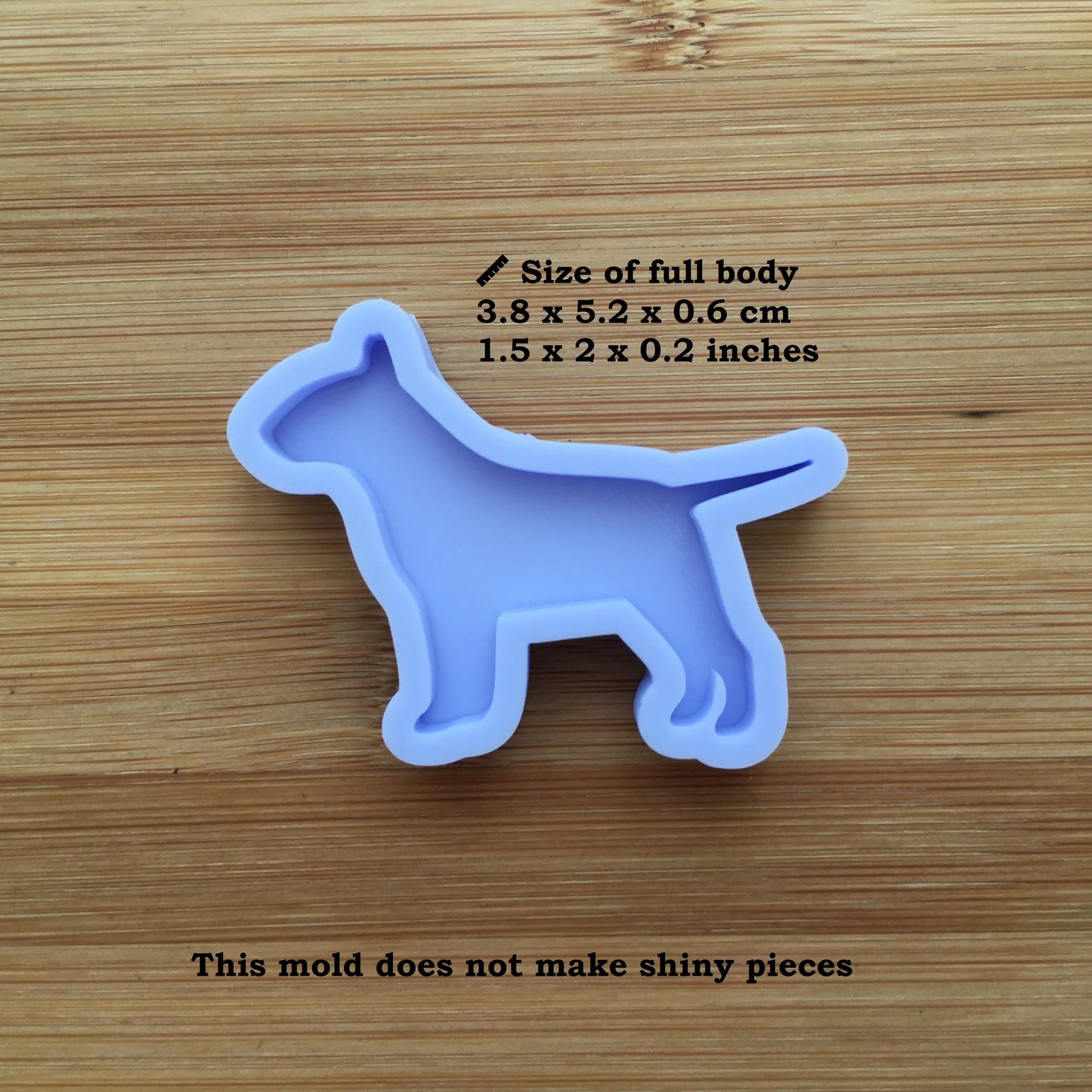 Bull Terrier Silicone Mold - The Crafts and Glitter Shop