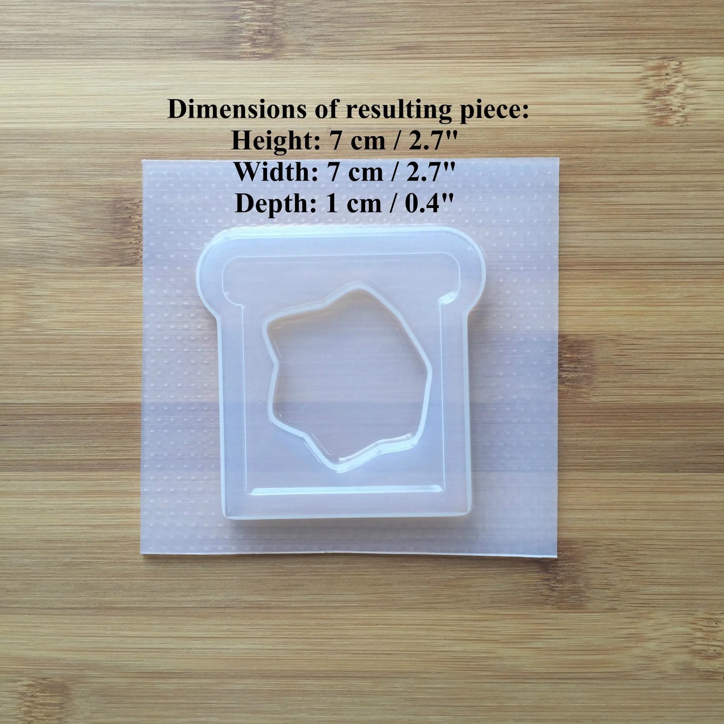 Buttered Toast Shaker Plastic Mold The Crafts and Glitter Shop