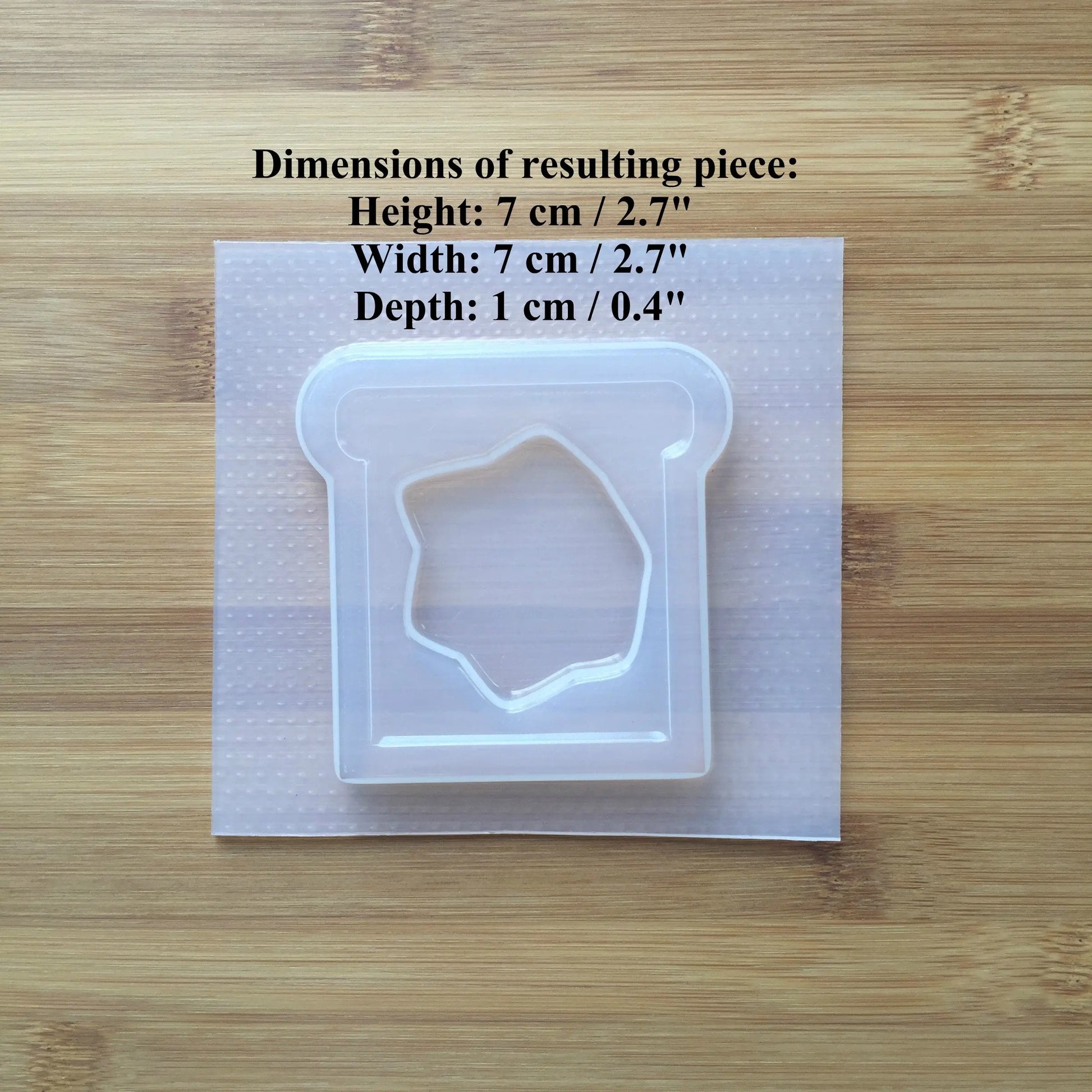 Buttered Toast Shaker Plastic Mold The Crafts and Glitter Shop
