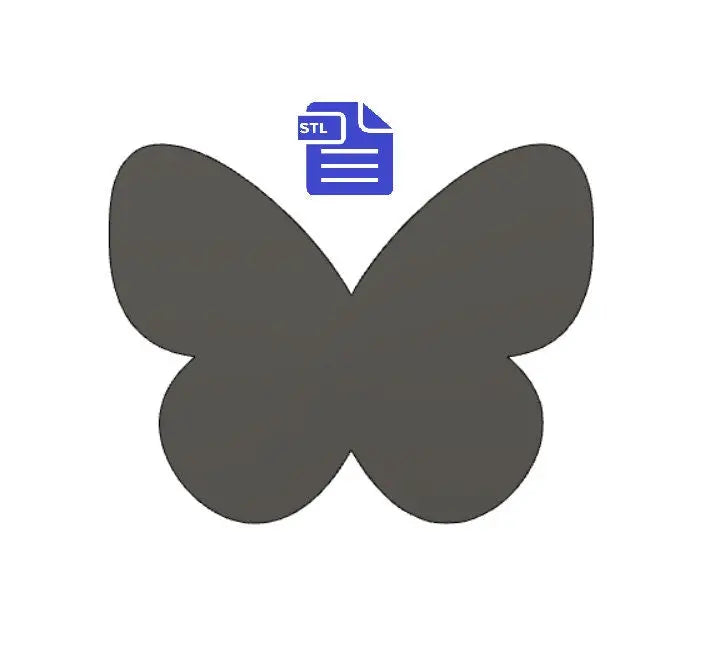 Butterfly Straw Topper STL File - for 3D printing - FILE ONLY - Instant Digital Download - The Crafts and Glitter Shop