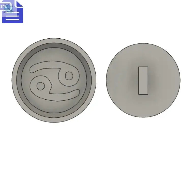 Cancer Bath Bomb Press STL File - for 3D printing - FILE ONLY - print your own bath bomb molds Shower Steamer