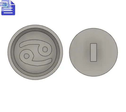 Cancer Bath Bomb Press STL File - for 3D printing - FILE ONLY - print your own bath bomb molds Shower Steamer