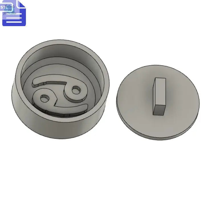 Cancer Bath Bomb Press STL File - for 3D printing - FILE ONLY - print your own bath bomb molds Shower Steamer