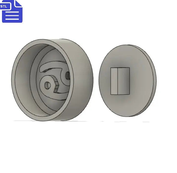Cancer Bath Bomb Press STL File - for 3D printing - FILE ONLY - print your own bath bomb molds Shower Steamer