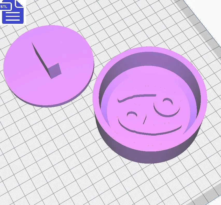 Cancer Bath Bomb Press STL File - for 3D printing - FILE ONLY - print your own bath bomb molds Shower Steamer