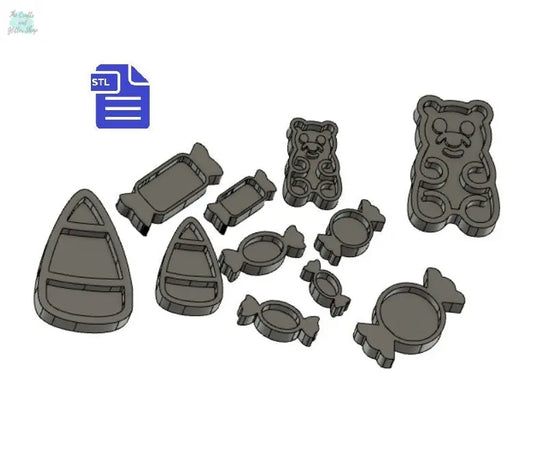 Candy Mix Shaker Set STL File - for 3D printing - FILE ONLY - The Crafts and Glitter Shop