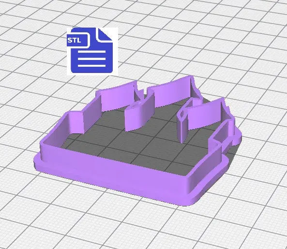 Castle Cookie Cutter STL File - for 3D printing - FILE ONLY - Digital Download - The Crafts and Glitter Shop