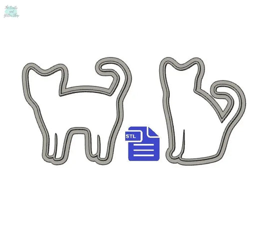 Cat Cookie Cutter STL File - for 3D printing - FILE ONLY - Digital Download