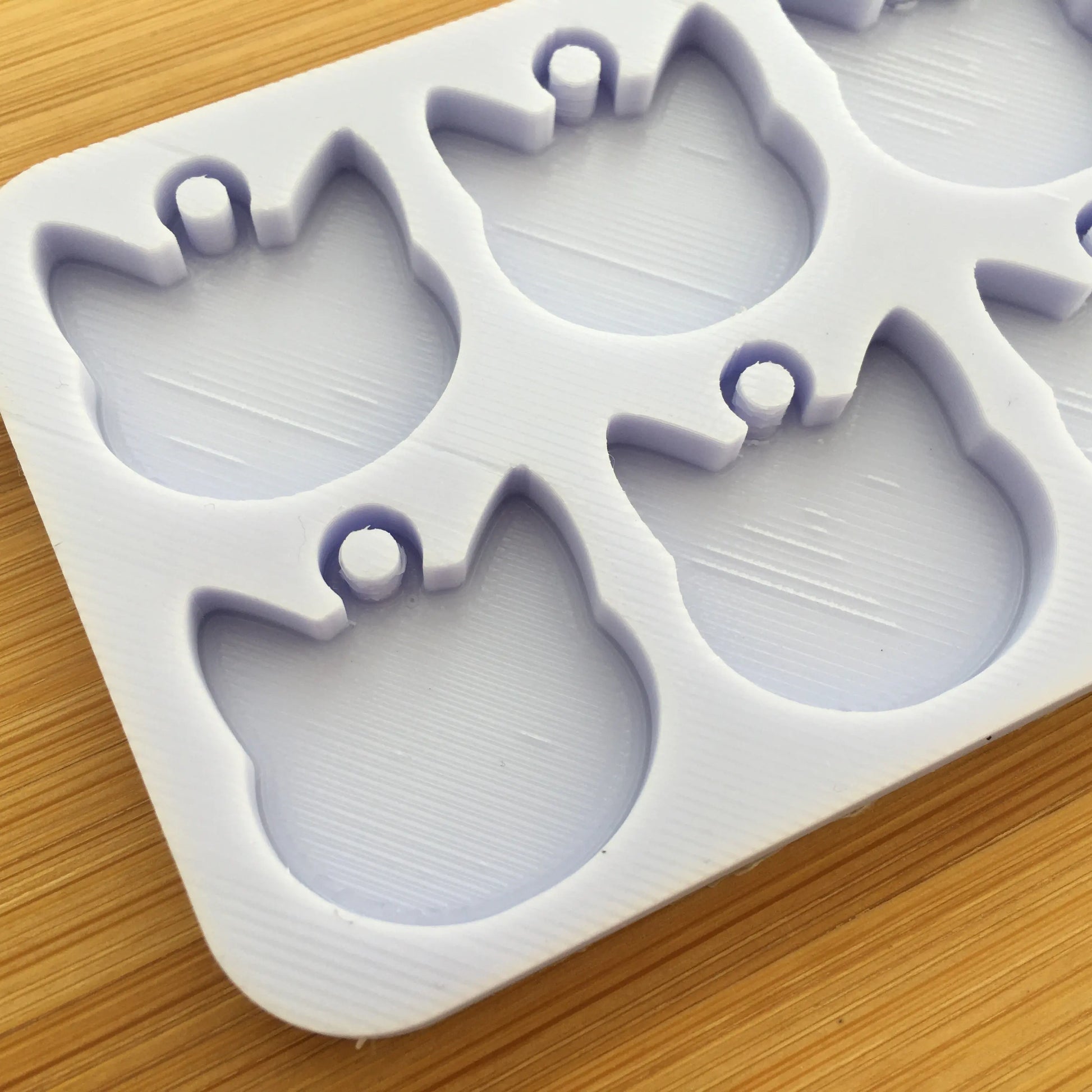 Cat Head with hoop Silicone Mold